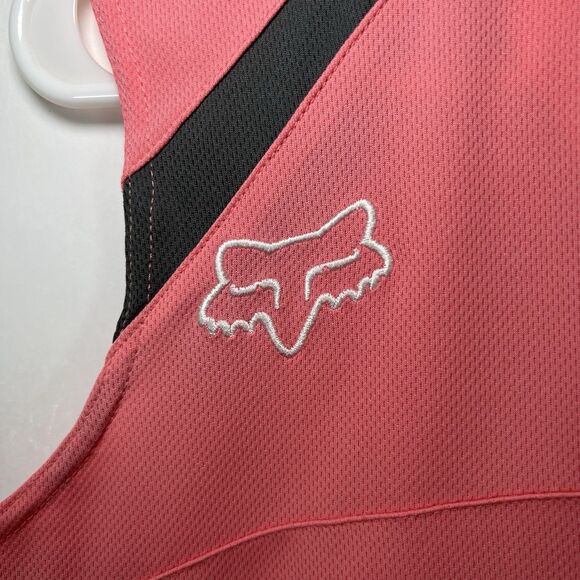 Fox Racing 1/4 Zip Sleeveless Cycling Jersey Womens Size Small Pink Back Pocket - Picture 4 of 10